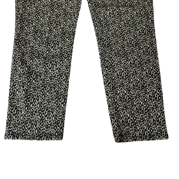 Chicos Leopard Print Pull On Pants Women’s Size 8 Stretch - Picture 4 of 16